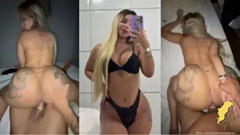Dudinha do Instagram: pelada e levando ferro